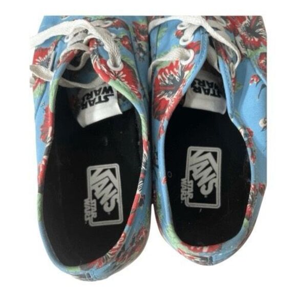 VANS Aloha Yoda Star Wars Blue Shoes Men 6 Women 7.5 May The Force Be With You - Picture 7 of 11